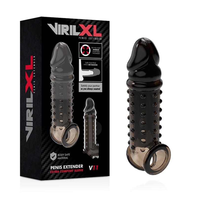 VIRILXL - EXTENSION ET GAINE DE PÉNIS V11 NOIR