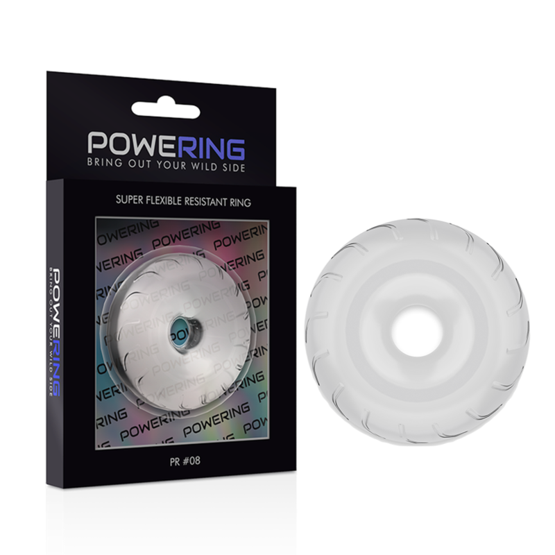 POWERING - ANILLO PARA EL PENE SUPER FLEXIBLE Y RESISTENTE 5CM PR08 CLARO