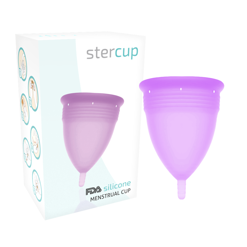 STERCUP - LILAC FDA SILICONE MENSTRUAL CUP - SIZE L