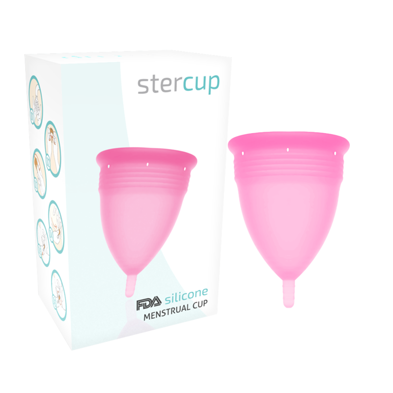 STERCUP - PINK FDA SILICONE MENSTRUAL CUP - SIZE S