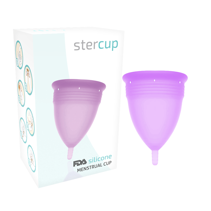 STERCUP - LILAC FDA SILICONE MENSTRUAL CUP - SIZE S