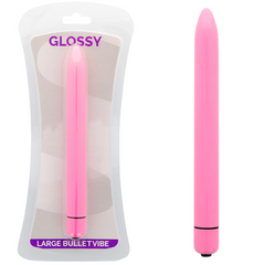 GLOSSY - SLIM DEEP PINK VIBRATOR