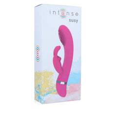 INTENSE - VIBRADOR OSCILANTE SUSY SILICONA CONEJO ROSA