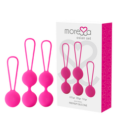 MORESSA - SET OSIAN SILICONA PREMIUM ROSA (Osian One - 51 g | Osian Two - 101 g | Osian Three 85 g)