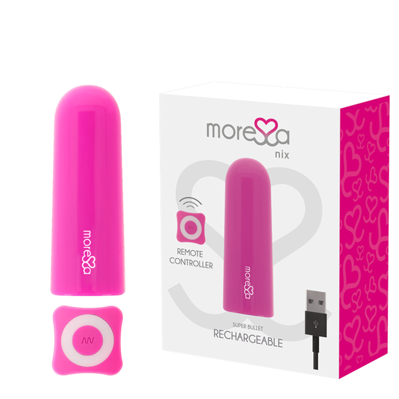 MORESSA - VIBRADOR MANDO A DISTANCIA NIX ROSA