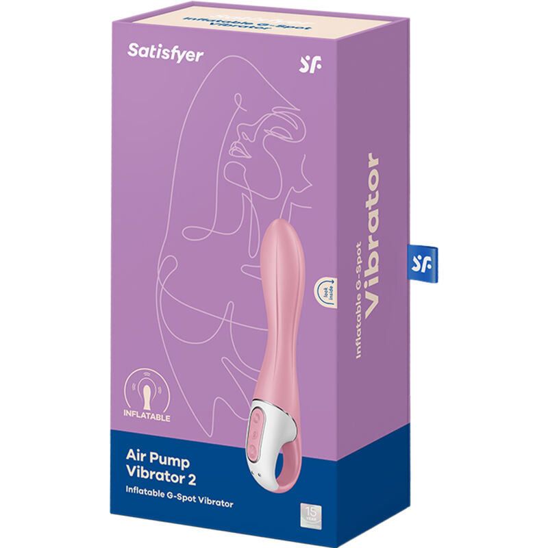 SATISFYER - VIBRATEUR POMPE A AIR 2 ROSE