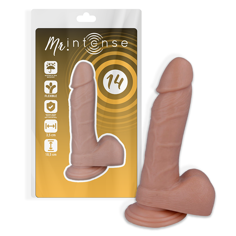 MR INTENSE - 14 REALISTIC PENIS 18.5 CM -O- 3.8 CM