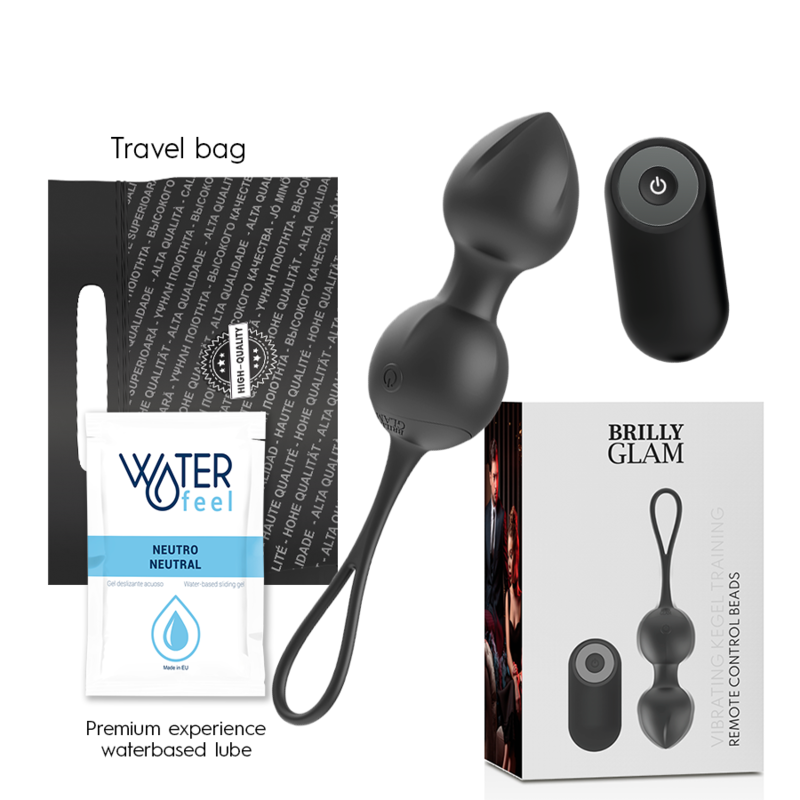 BRILLY GLAM - REMOTE CONTROL VIBRATING KEGEL BEADS