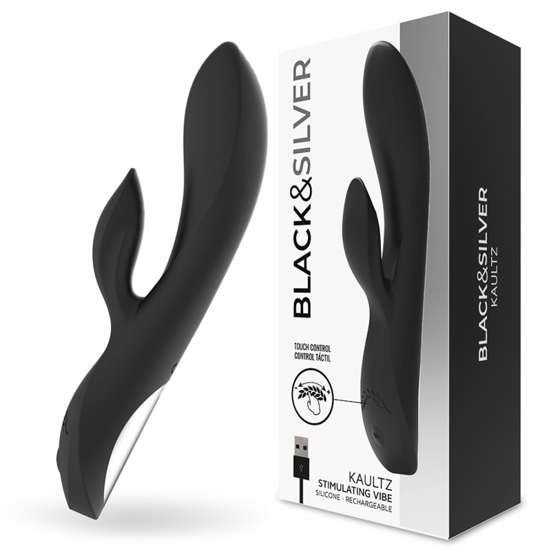 BLACK&amp;SILVER - VIBRADOR KAULTZ TOUCH CONTROL