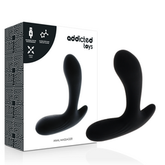 ADDICTED TOYS - MASAJEADOR ANAL CON VIBRACIÓN NEGRO