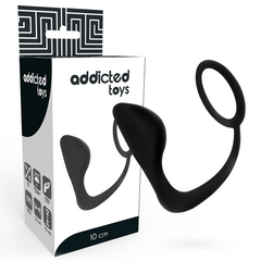 ADDICTED TOYS - PLUG ANAL CON ANILLO PARA EL PENE NEGRO