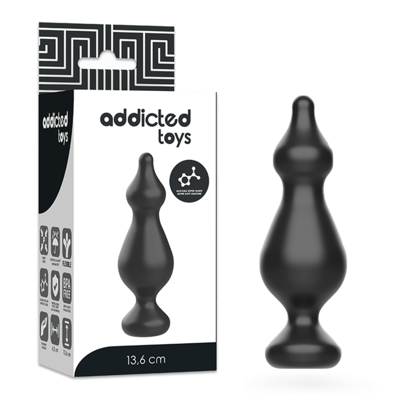 ADDICTED TOYS - PLUG SEXO ANAL 13,6 CM NEGRO