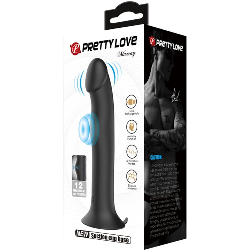 PRETTY LOVE - MURRAY VIBRATOR AND BLACK CLITORIS SUCTION CUP