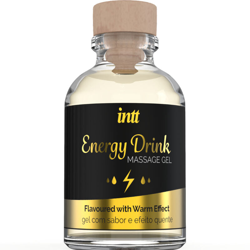 INTT MASSAGE & ORAL SEX - GEL DE MASSAGE A L''ENERGIE AROMATISEE CA BOISSON ET EFFET CHAUFFANT