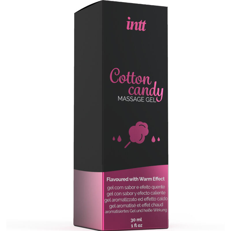 INTT MASSAGE &amp; SEXO ORAL - GEL DE MASAJE CON SABOR ALGODÓN BEBÉ Y EFECTO CALEFACCIÓN