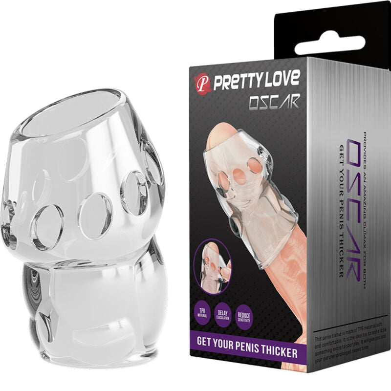 PRETTY LOVE - PÉNIS TRANSPARENT OSCAR PLUS ÉPAIS