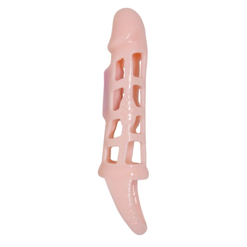 PRETTY LOVE - FUNDA EXPANSOR DE PENE HARRISON CON VIBRACIÓN Y CORREA 13,5 CM