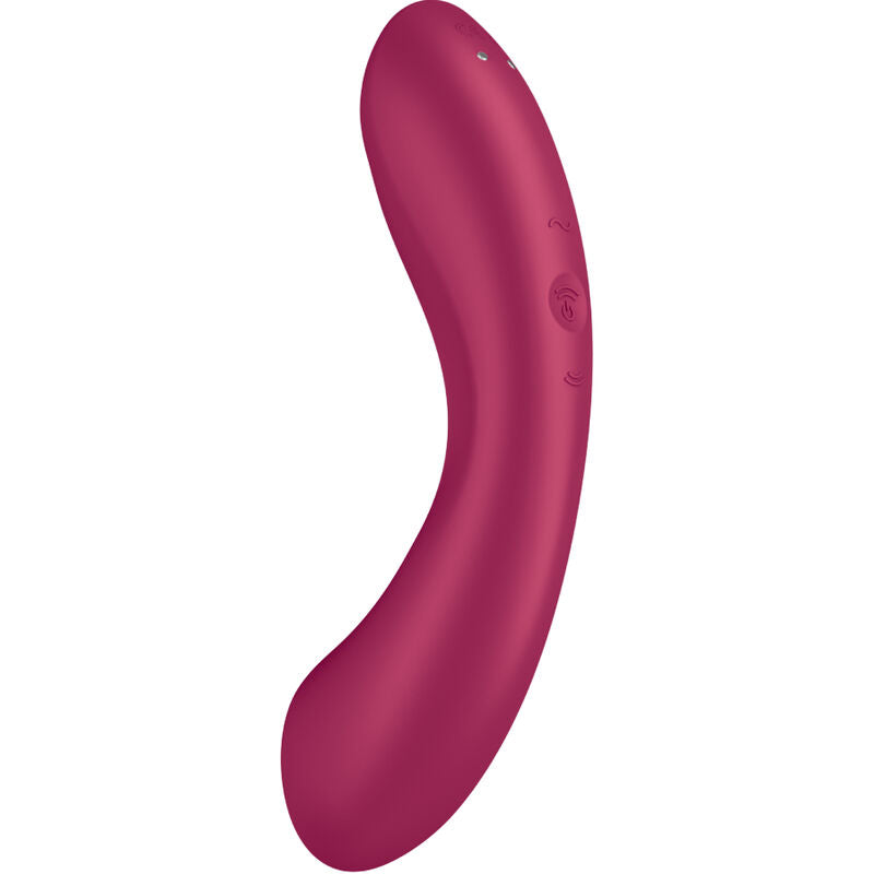 SATISFYER - CURVE TRINITY 1 AIR PULSE VIBRATION ROUGE