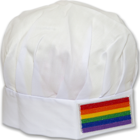 PRIDE - CHAPEAU DE CUISINE DRAPEAU LGBT AVEC DRAPEAU LGBT