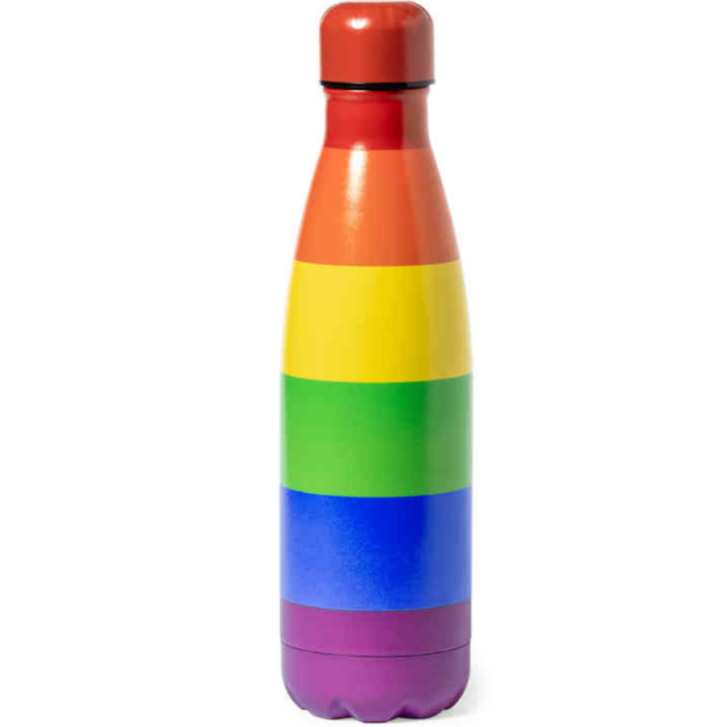 PRIDE - CHAUFFE-EAU MÉTALLIQUE AVEC LE DRAPEAU LGBT