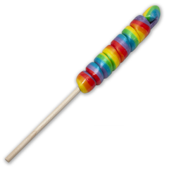 PRIDE - SMALL LOLLIPOP CONE WITH LGBT FLAG FOR CHULO, CHULO MY PIRULO /en/pt/pt/en/fr/it/