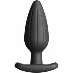 ELECTRASTIM - BLACK SILICONE ROCKER ANAL PLUG LARGE