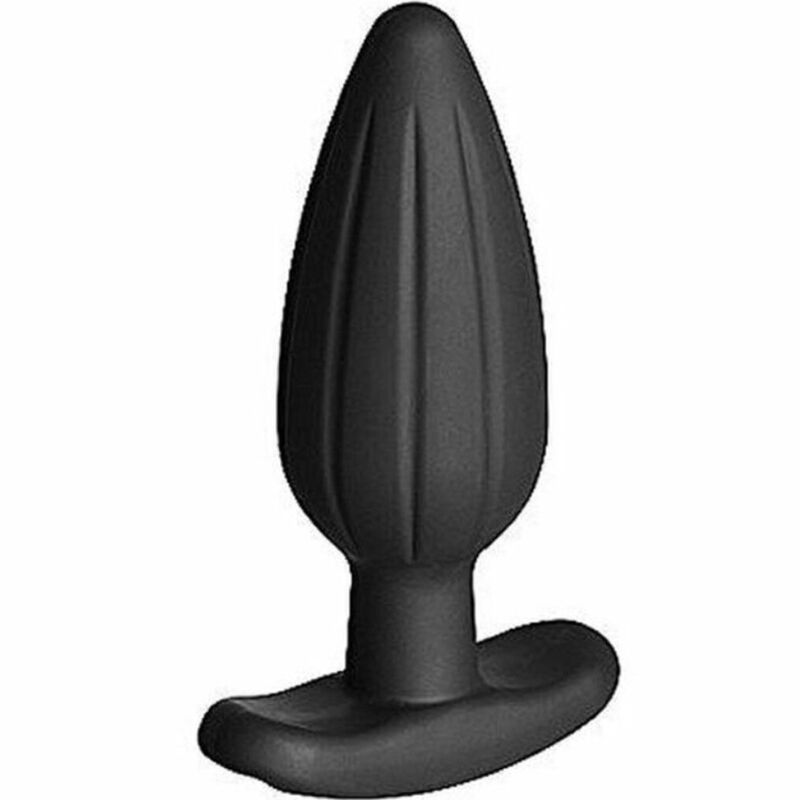 ELECTRASTIM - BLACK SILICONE ROCKER ANAL PLUG LARGE