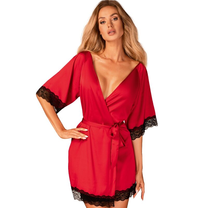 OBSESSIVE - SENSUELIA RED BATHROBE S/M