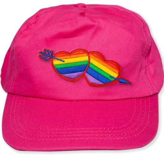 PRIDE - CASQUETTE FUSCIA AU COEUR LGBT