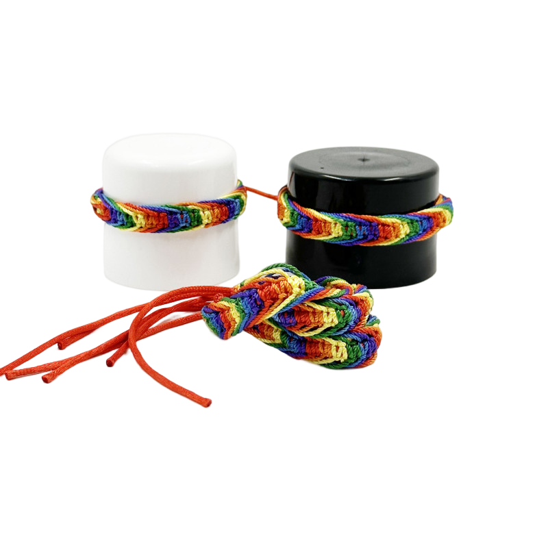 PRIDE - BRACELET FILS TRESSÉS DRAPEAU LGBT