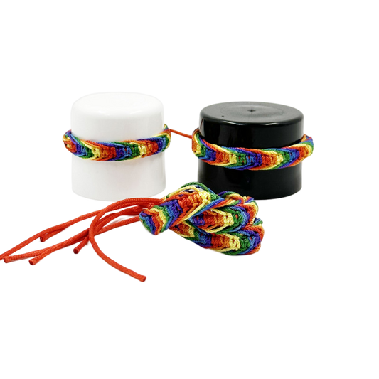 PRIDE - BRACELET FILS TRESSÉS DRAPEAU LGBT