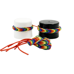 PRIDE - BRACELET FILS TRESSÉS DRAPEAU LGBT