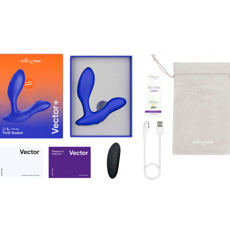 WE-VIBE - VECTOR+ BLUE PROSTATE MASSAGER