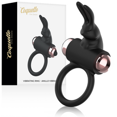 COQUETTE CHIC DESIRE - COCKRING CON VIBRADOR NEGRO/ORO