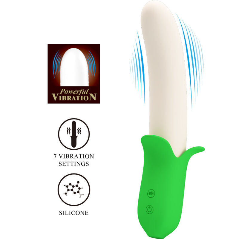 PRETTY LOVE - BANANA KNIGHT SUPER PUISSANCE 7 VIBRATIONS EN SILICONE