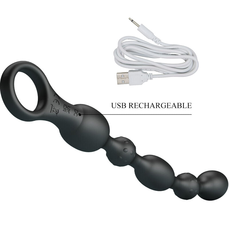 PRETTY LOVE - BALLES ANAL VAN 10 VIBRATIONS RECHARGEABLES EN SILICONE