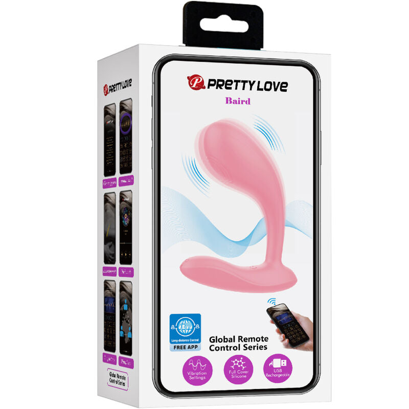 PRETTY LOVE - BAIRD APPLICATION G-SPOT 12 VIBRATIONS RECHARGEABLE PINK