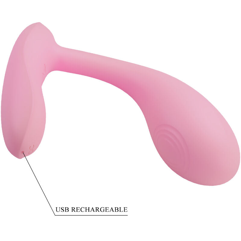 PRETTY LOVE - BAIRD APPLICATION G-SPOT 12 VIBRATIONS RECHARGEABLE PINK