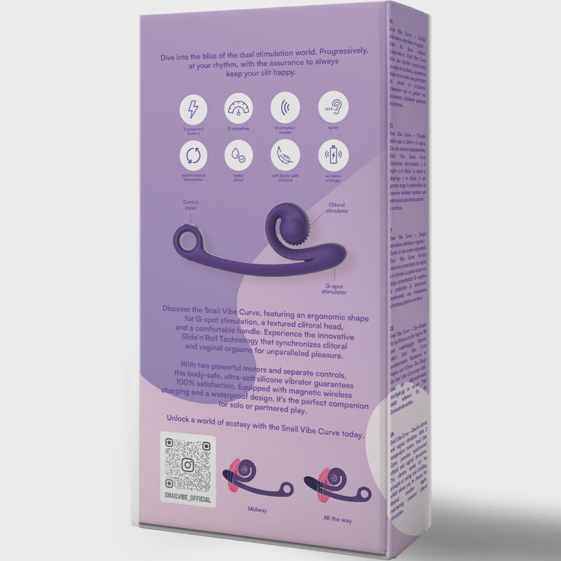SNAIL VIBE - PINK CURVE VIBRATOR