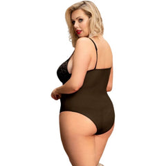 LENCERÍA QUEEN - TEDDY DE ENCAJE NEGRO S/M