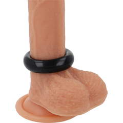 POWERING - ANILLO PARA EL PENE SUPER FLEXIBLE Y RESISTENTE 3.8CM PR04 NEGRO