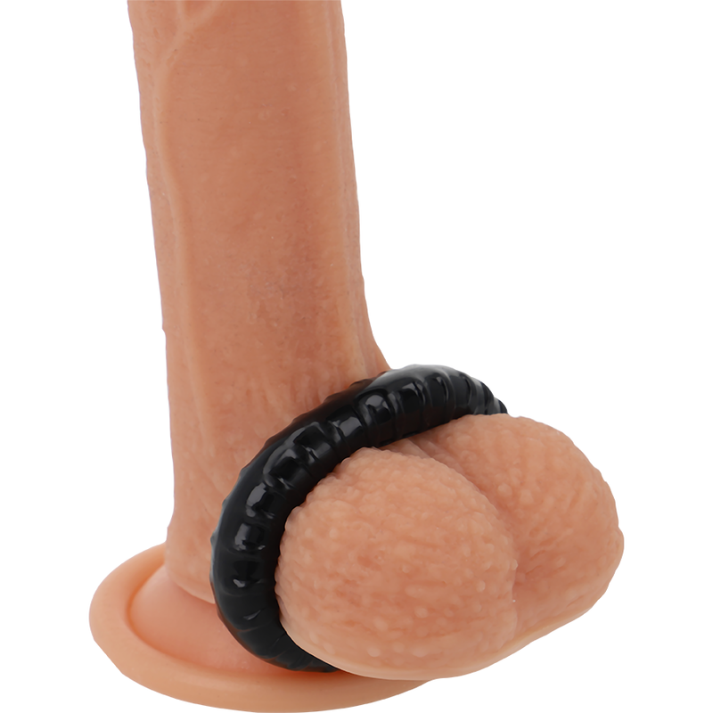 POWERING - ANILLO PARA EL PENE SUPER FLEXIBLE Y RESISTENTE 4.5CM PR07 NEGRO