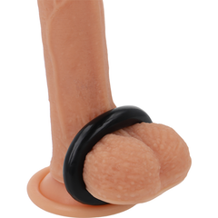 POWERING - ANILLO PARA EL PENE SUPER FLEXIBLE Y RESISTENTE 4.8CM PR05 NEGRO