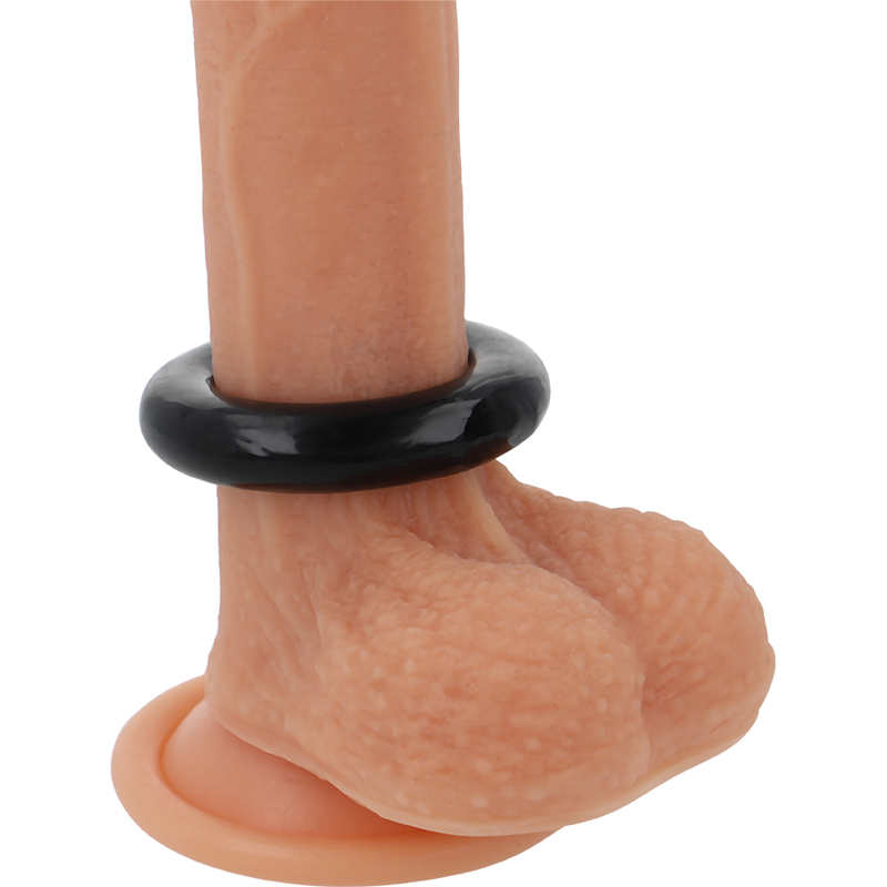 POWERING - ANILLO PARA EL PENE SUPER FLEXIBLE Y RESISTENTE 4.8CM PR05 NEGRO