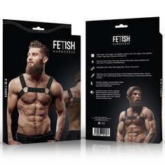 FETISH SUBMISSIVE ATTITUDE - ADJUSTABLE NEOPRENE SPORTS HARNESS FOR MEN