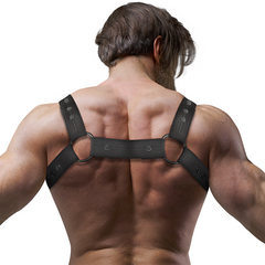 FETISH SUBMISSIVE ATTITUDE - ADJUSTABLE NEOPRENE SPORTS HARNESS FOR MEN