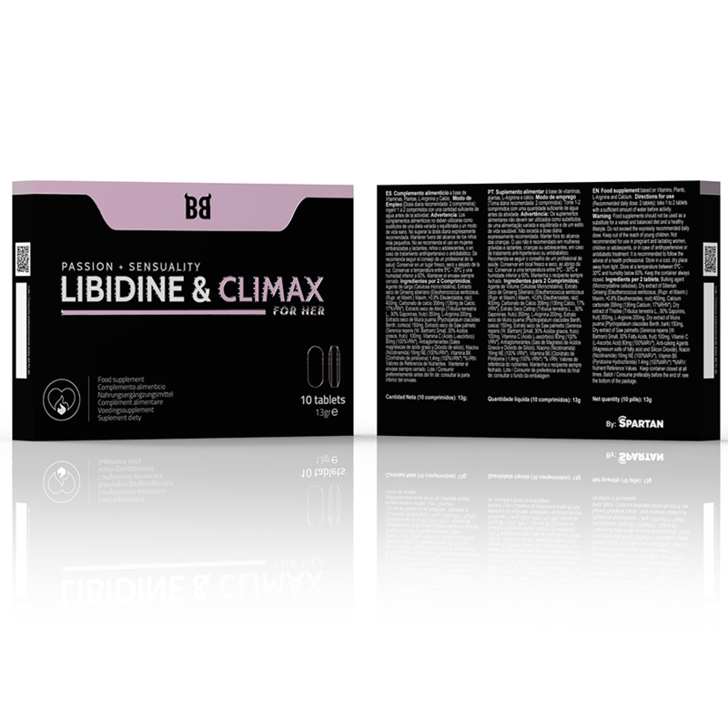 BLACK BULL - AUMENTO DE LIBIDINA Y CLIMAX L BIDO PARA MUJER 10 CÁPSULAS