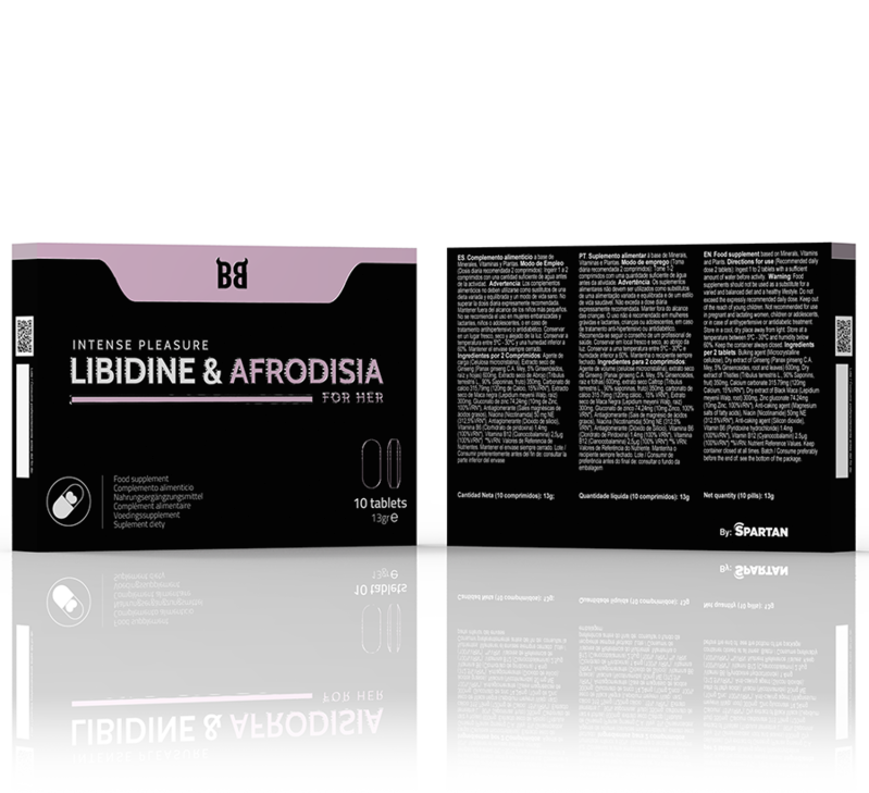 BLACK BULL - LIBIDINE &amp; AFRODISIA INTENSE PLEASURE FOR HER 10 TABLETS