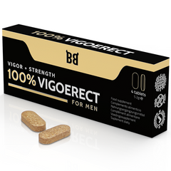 BLACK BULL - 100% VIGOERECT VIGOR + FUERZA PARA HOMBRE 4 TABLETAS