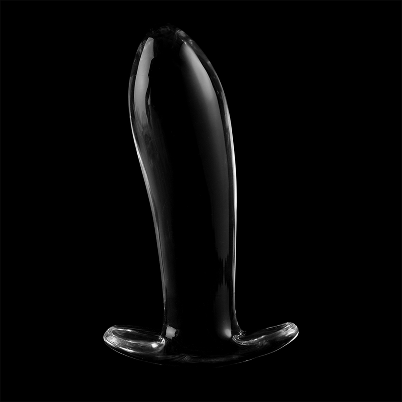 SERIE NEBULA DE IBIZA - PLUG ANAL MODELO 5 CRISTAL BOROSILICATO TRANSPARENTE 12,5 CM -O- 3,5 CM